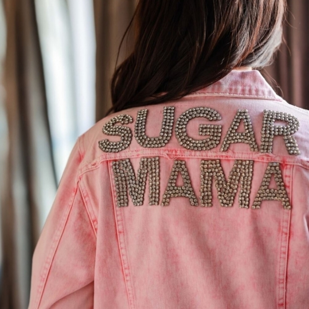 Acid wash denim jacket